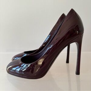 Yves Saint Laurent. NWT! Deep Purple/Burgundy Heels